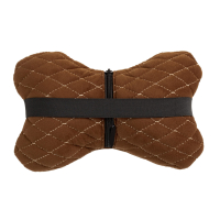 Cojín para reposacabezas de coche de alcántara Alfa Cars 27×16 cm marrón